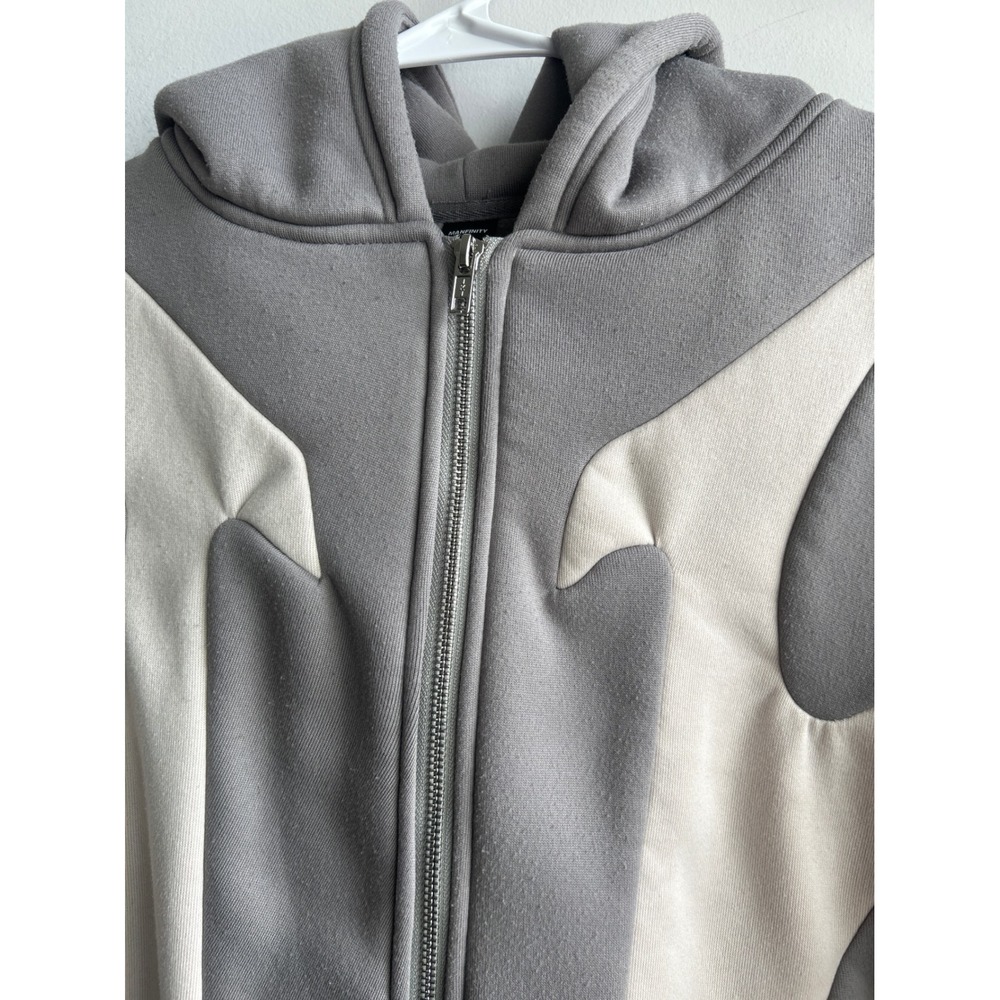 Manfinity Gray Full Zip Hoodie Mens Size Medium JIT24006600 - Picture 2 of 10